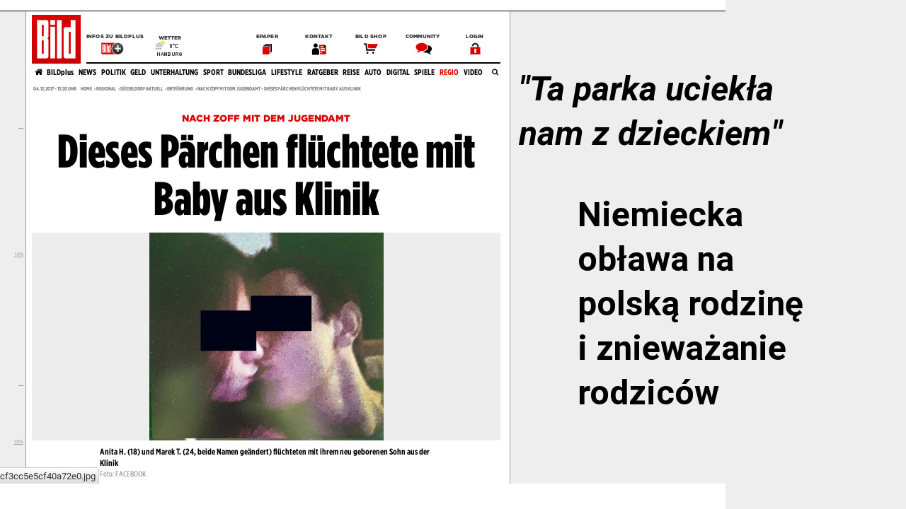 The German insulting and interference with the privacy of the Polish family.